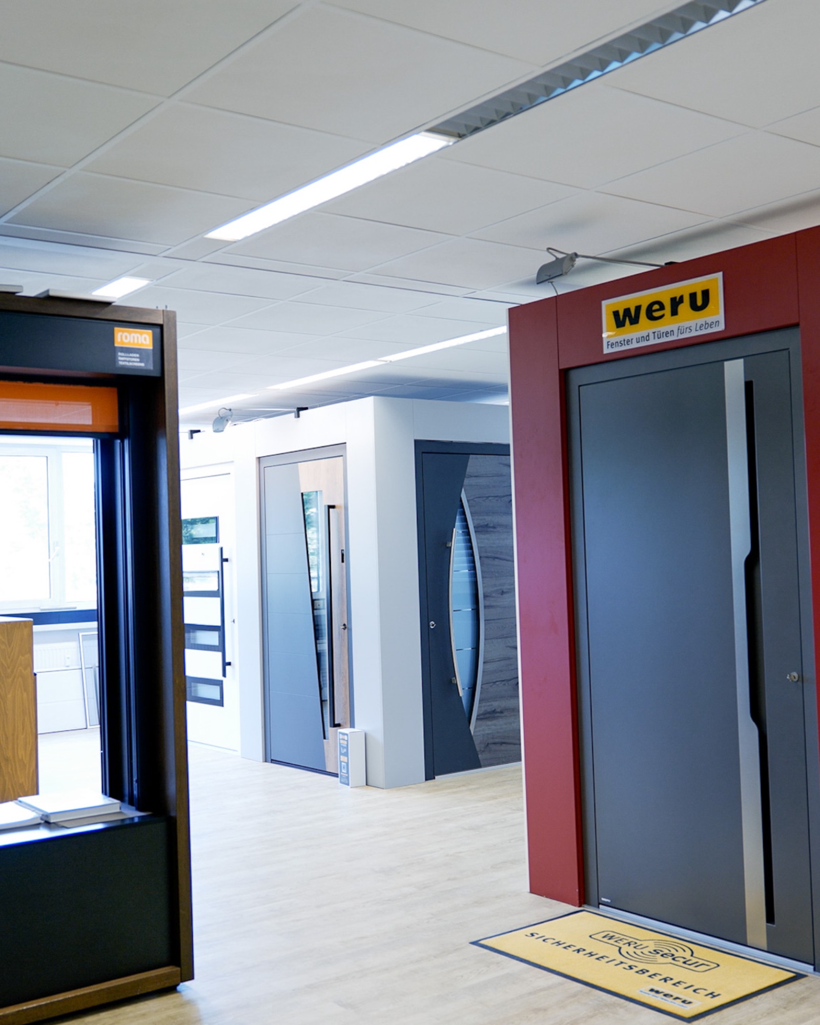 Ausstellungsgang in der Filiale Eimeldingen